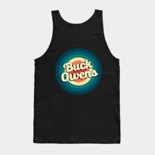 Graphic Buck Name Retro Vintage Circle Tank Top